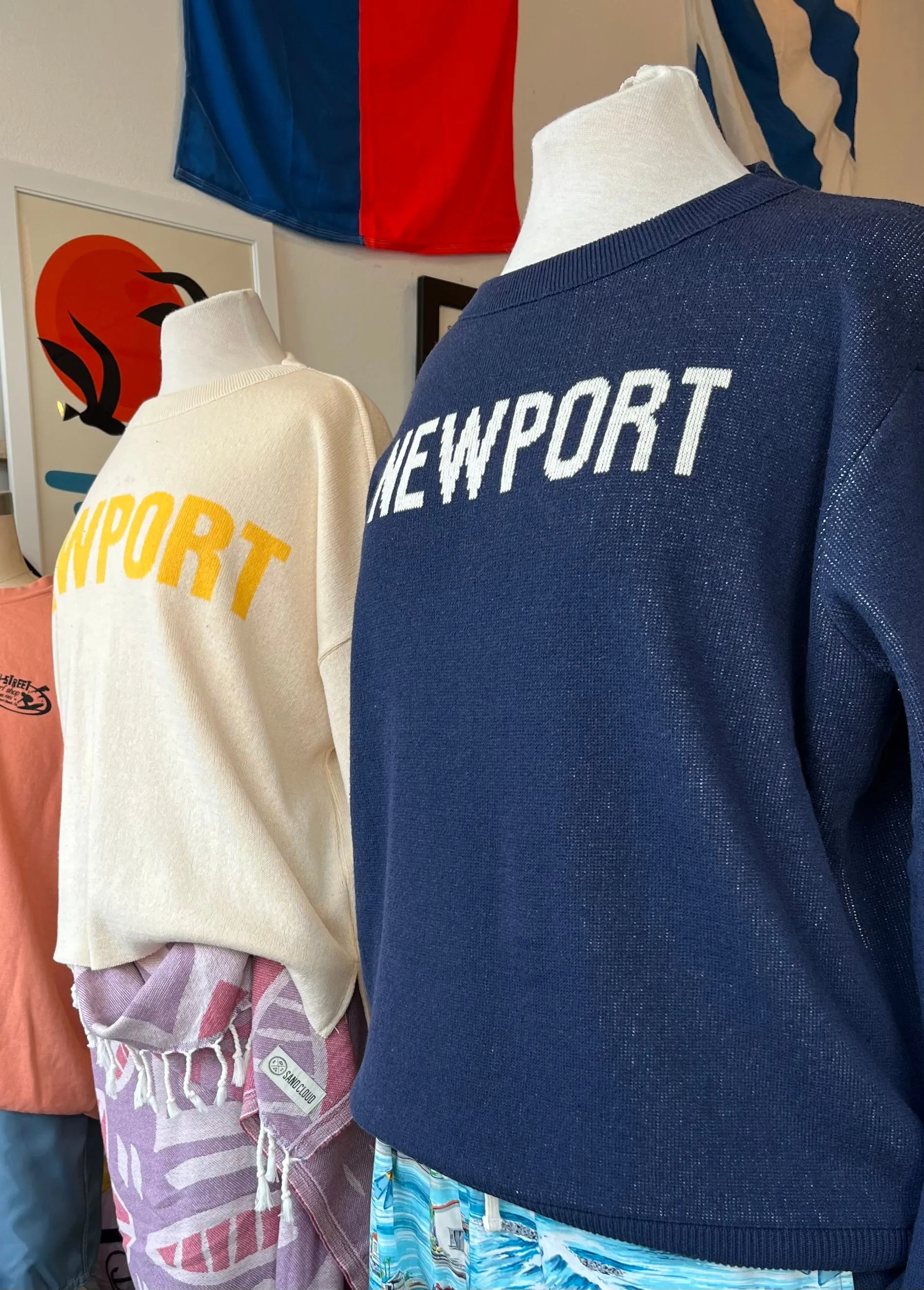 15th St WOMEN NEWPORT Sweater  CREAM with YELLOW