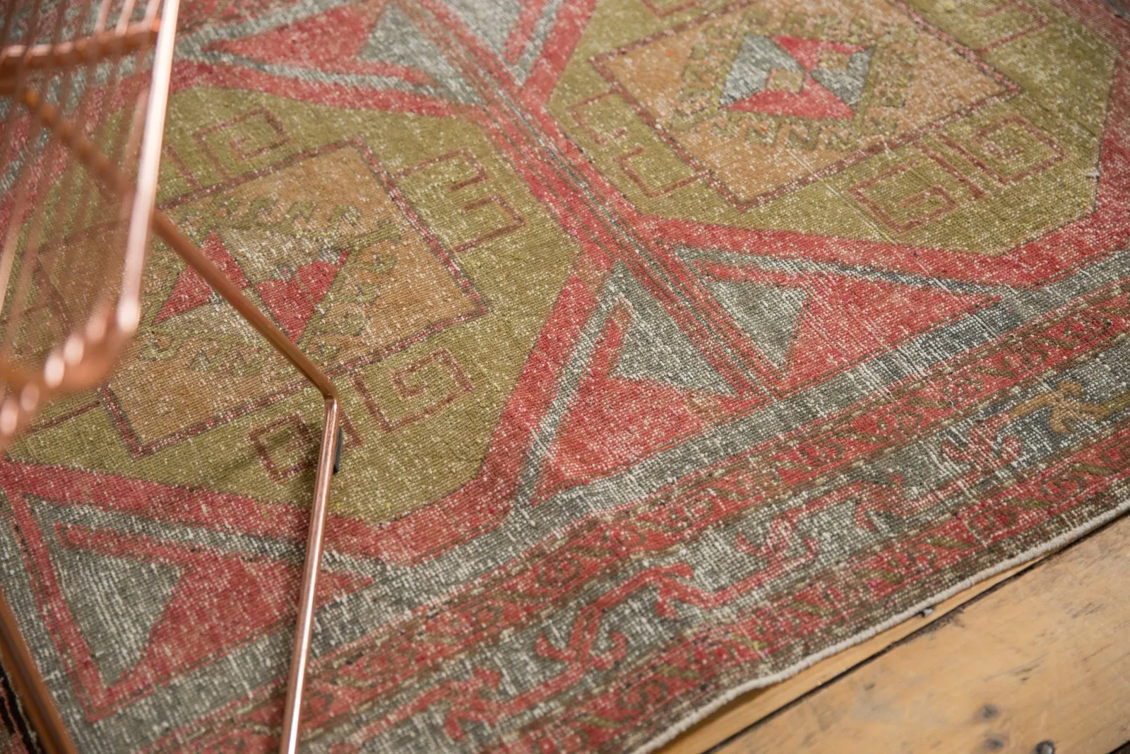 3.5x8 Vintage Distressed Oushak Rug Runner