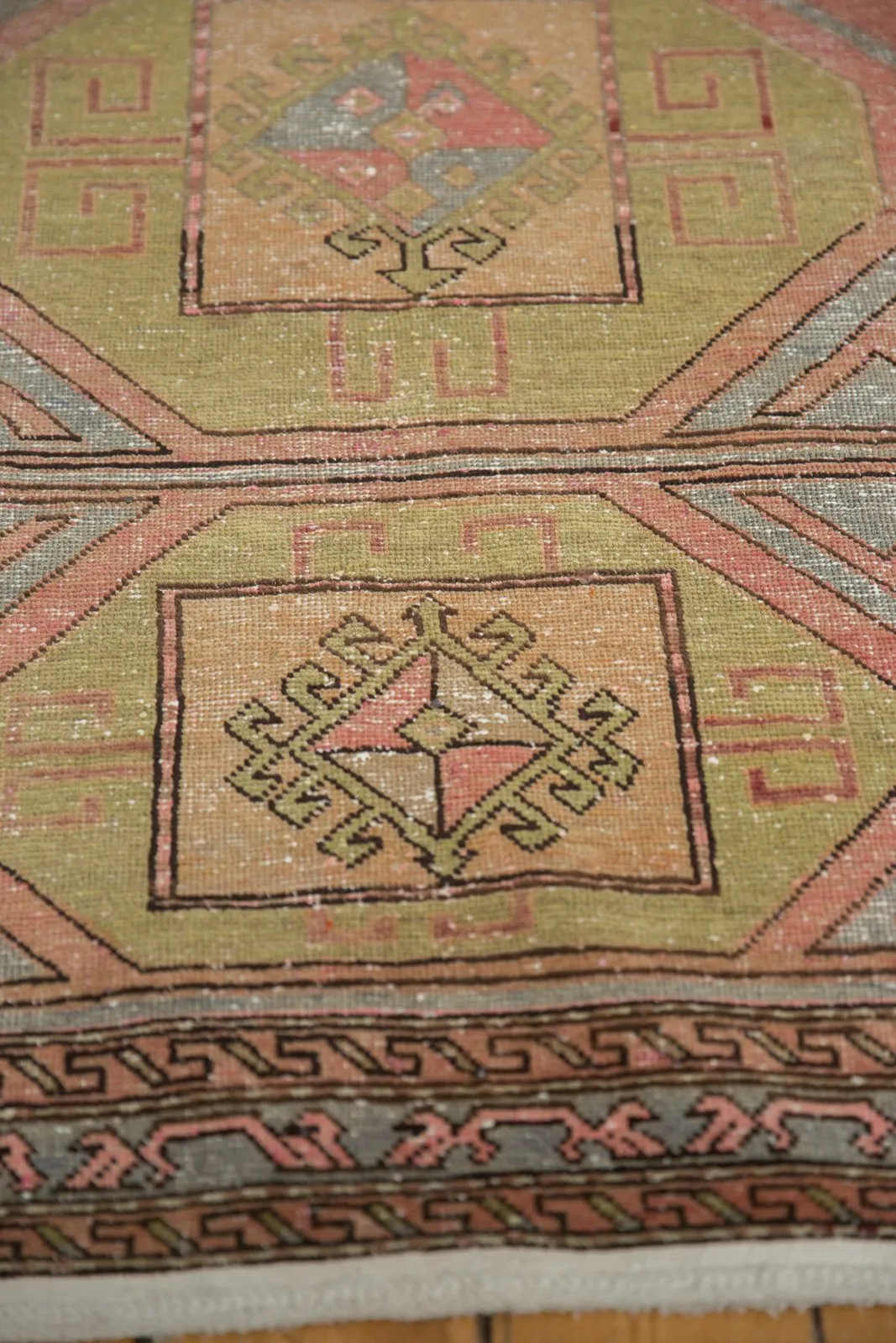 3.5x8 Vintage Distressed Oushak Rug Runner