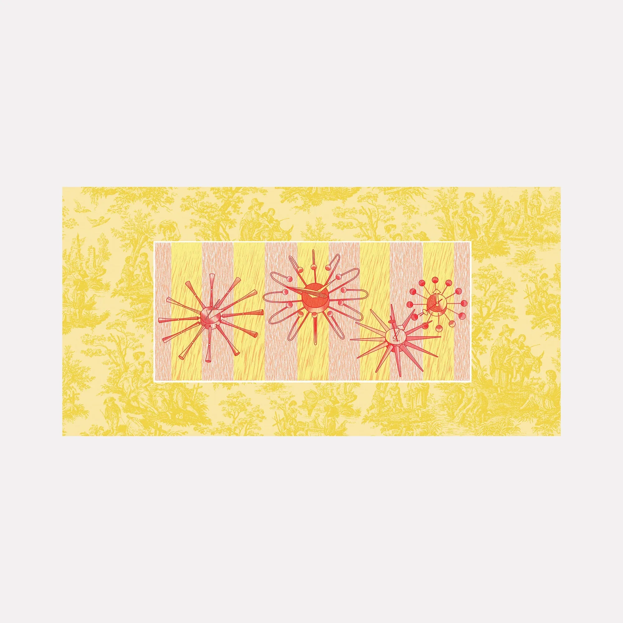 AUCTION RETR0 - LOTS 613 -616 JOUDR DE TOILE JAUNE TIME