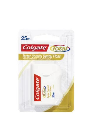 COLGATE Total Tartar Control Durable Oral Care Dental Floss 25m