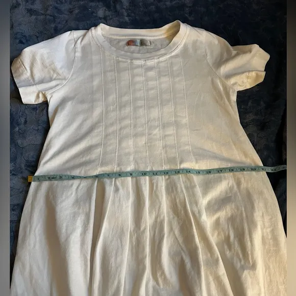 Free People FP Beach On Repeat white Maxi Tee T- Shirt Dress Size Small