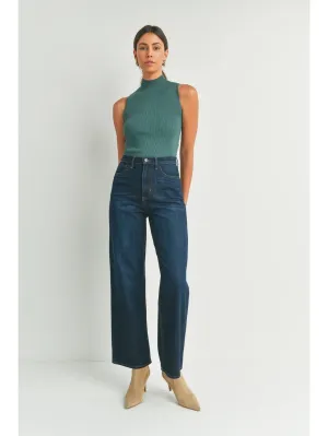 Just Black | Retro Wide Straight