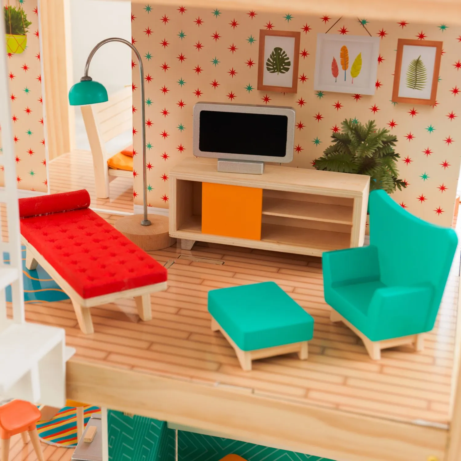 KidKraft So Stylish Mansion Dollhouse with EZ Kraft Assembly