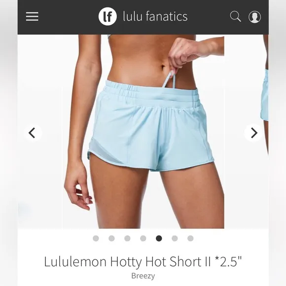 Lululemon Hotty Hot Shorts Breezy