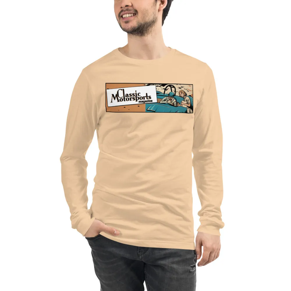 "Speed.... Danger.... Thrills!" Vintage Racing Unisex Long Sleeve Tee