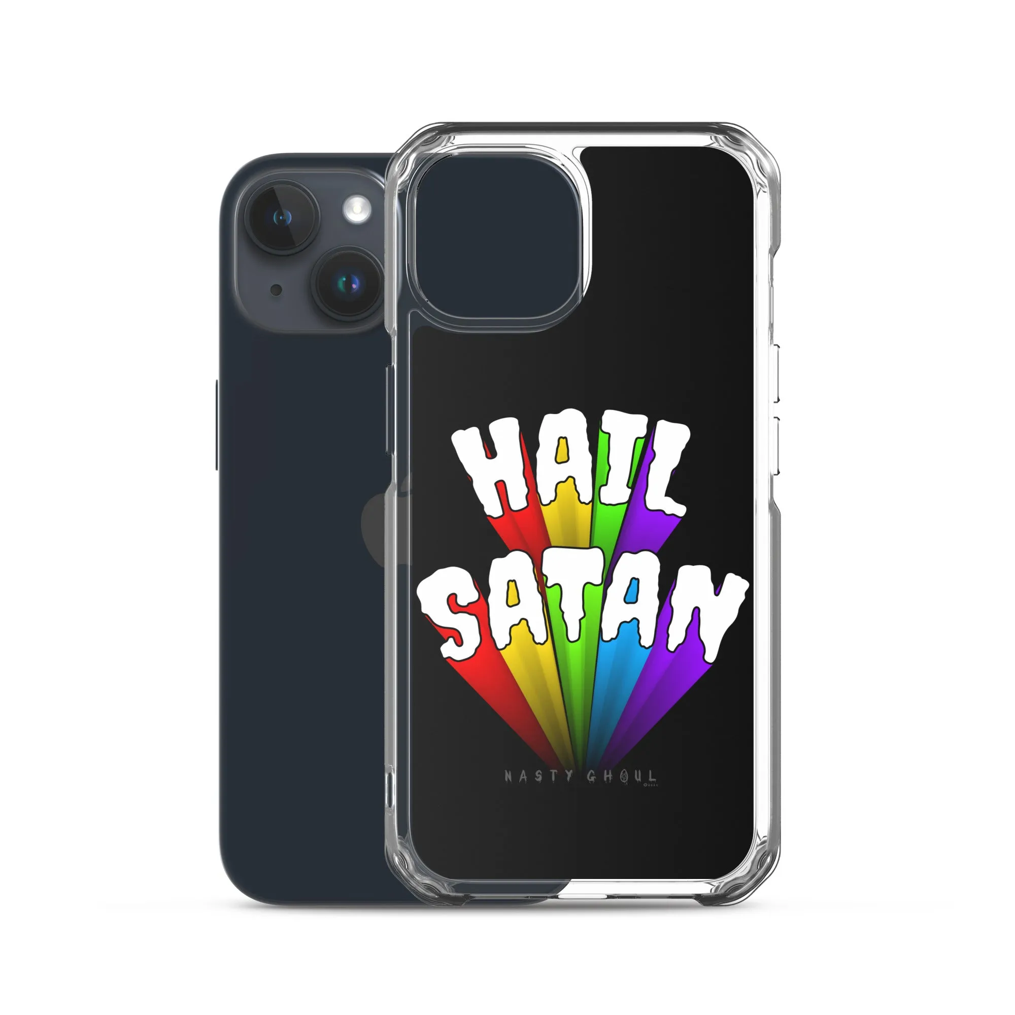 Rainbow Hail Satan iPhone Case