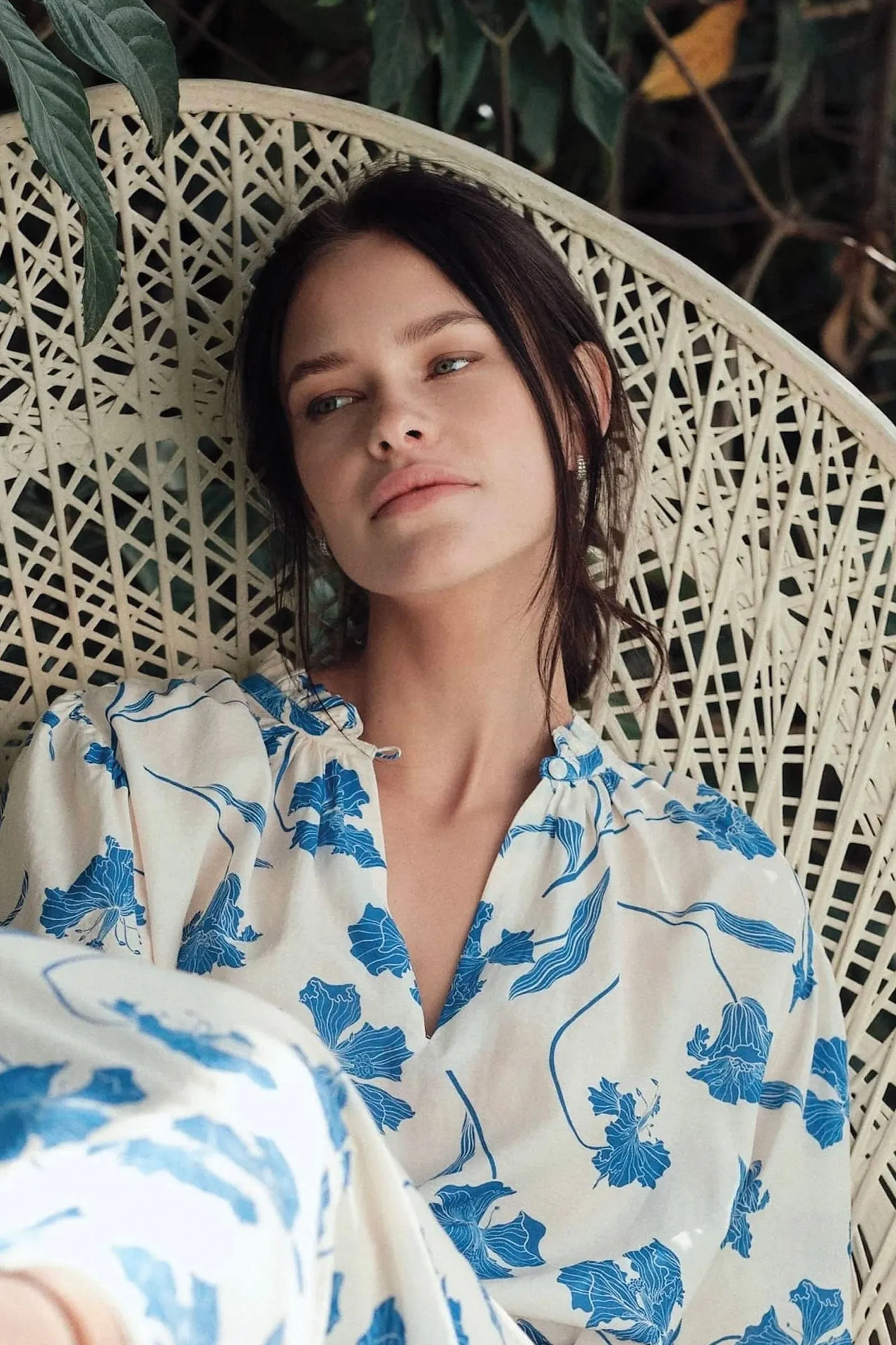 Trovata Orly Blouse in Blue Iris