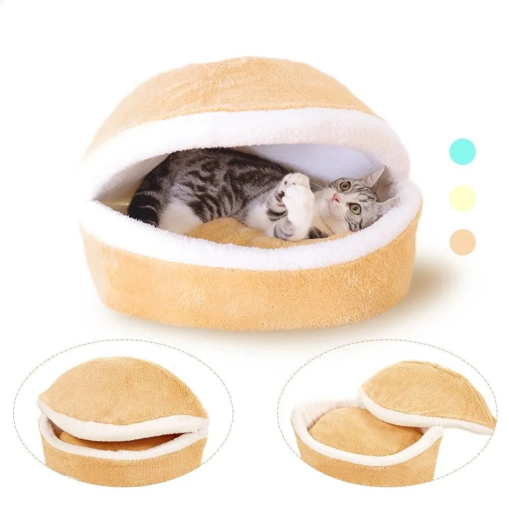 Warm Hamburger Beds for Cats/Dogs/Pets