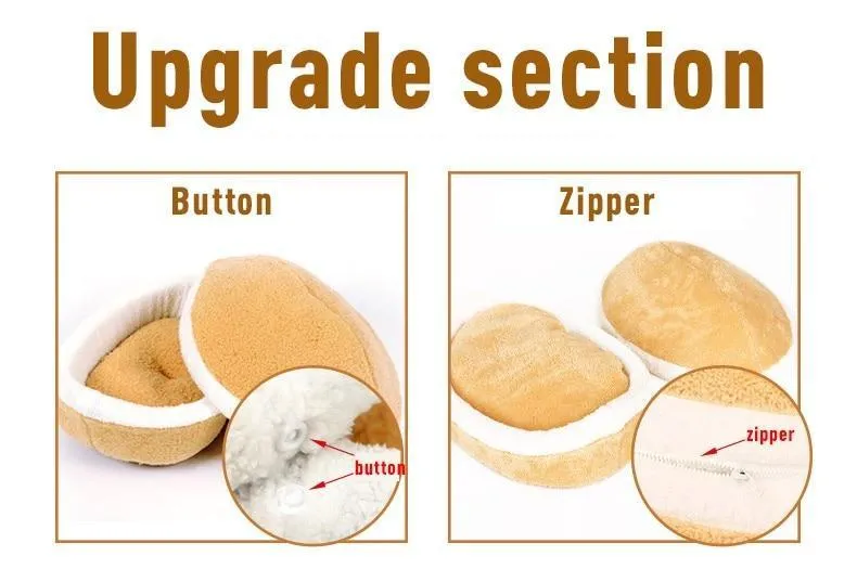 Warm Hamburger Beds for Cats/Dogs/Pets